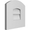 Ekena Millwork Arch Top Surface Mount PVC Gable Vent: Functional, w/ 3-1/2"W x 1"P Standard Frame, 12"W x 12"H GVPAR12X1201SF - alternate 2